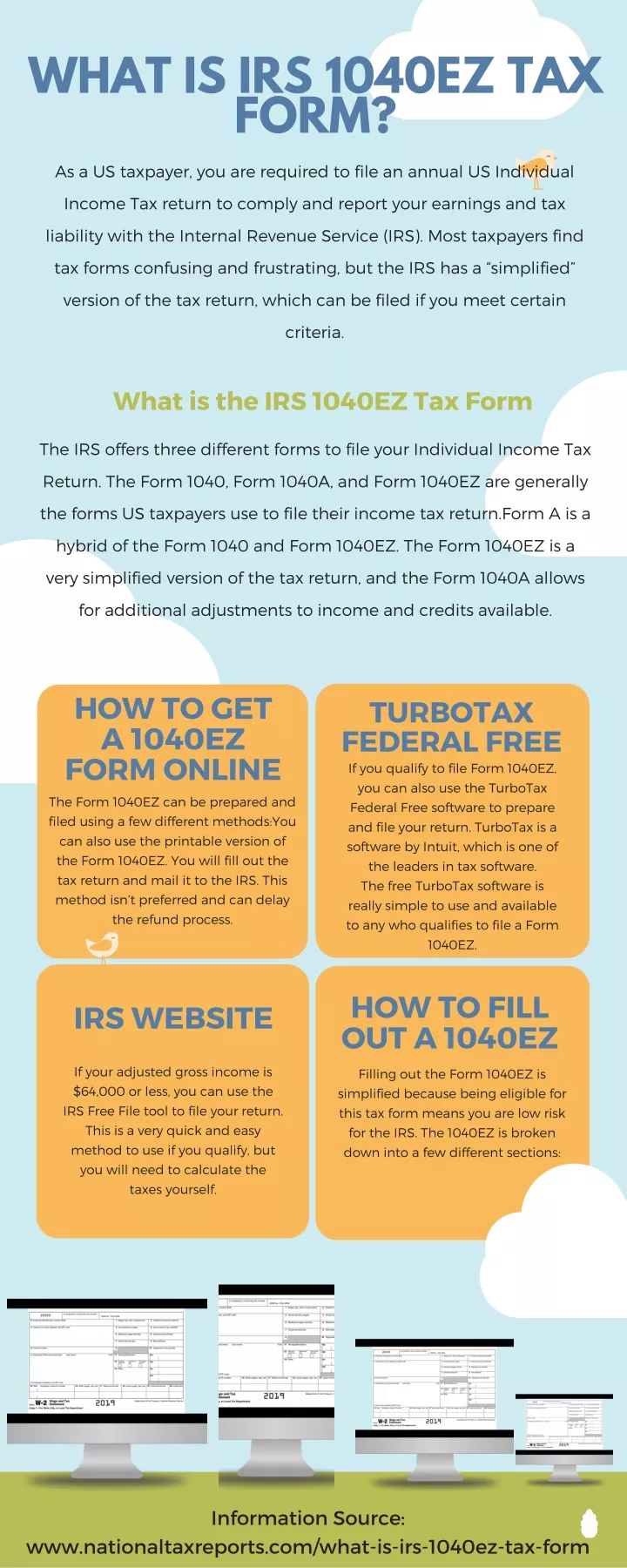 what is irs 1040ez tax form