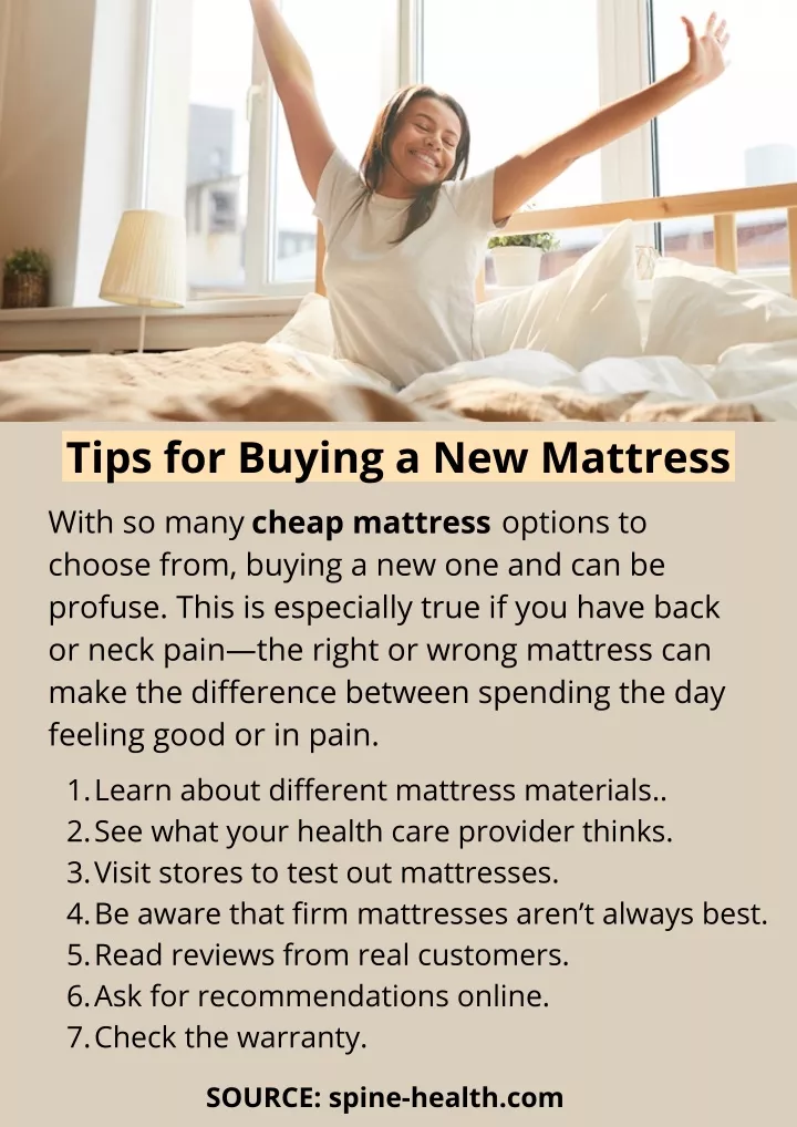 tips for buying a new mattress cheap mattress