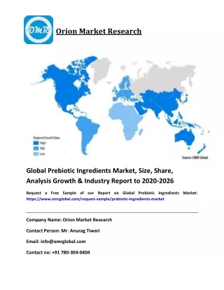 Global Prebiotic Ingredients Market Size, Share, Growth and Report to 2020-2026