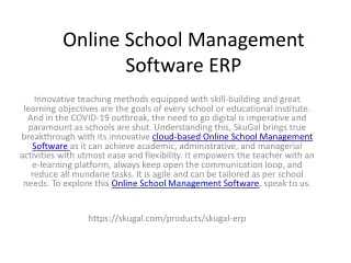 online school management software erp