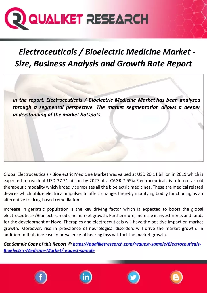 electroceuticals bioelectric medicine market size