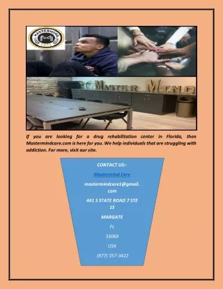 Florida drug rehabilitation center | Mastermindcare.com