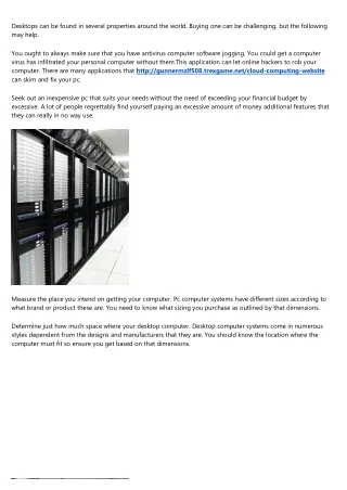 desktops can be found in several properties