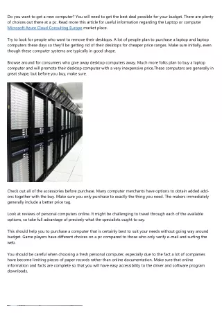 do you want to get a new computer you will need