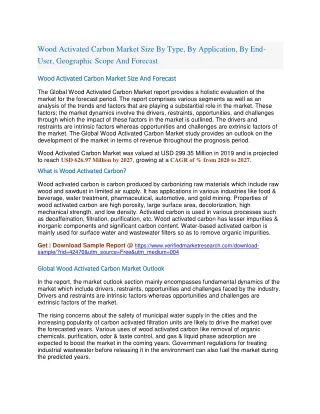 wood activated carbon market size by type