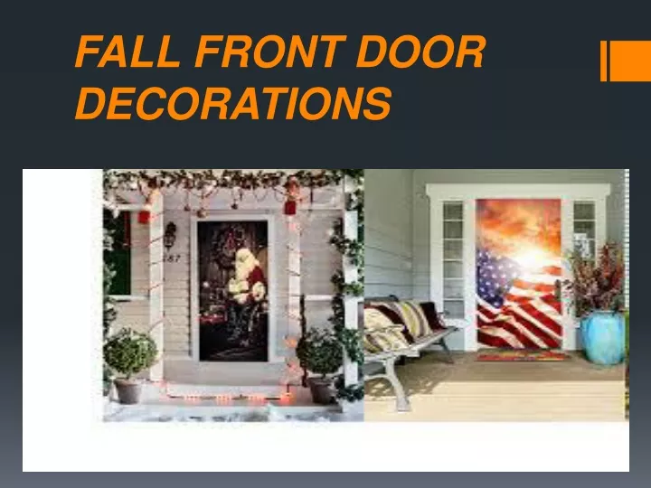 fall front door decorations