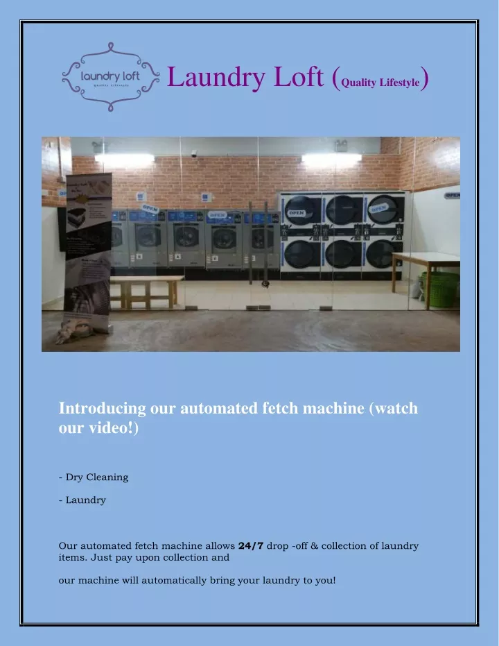 laundry loft quality lifestyle