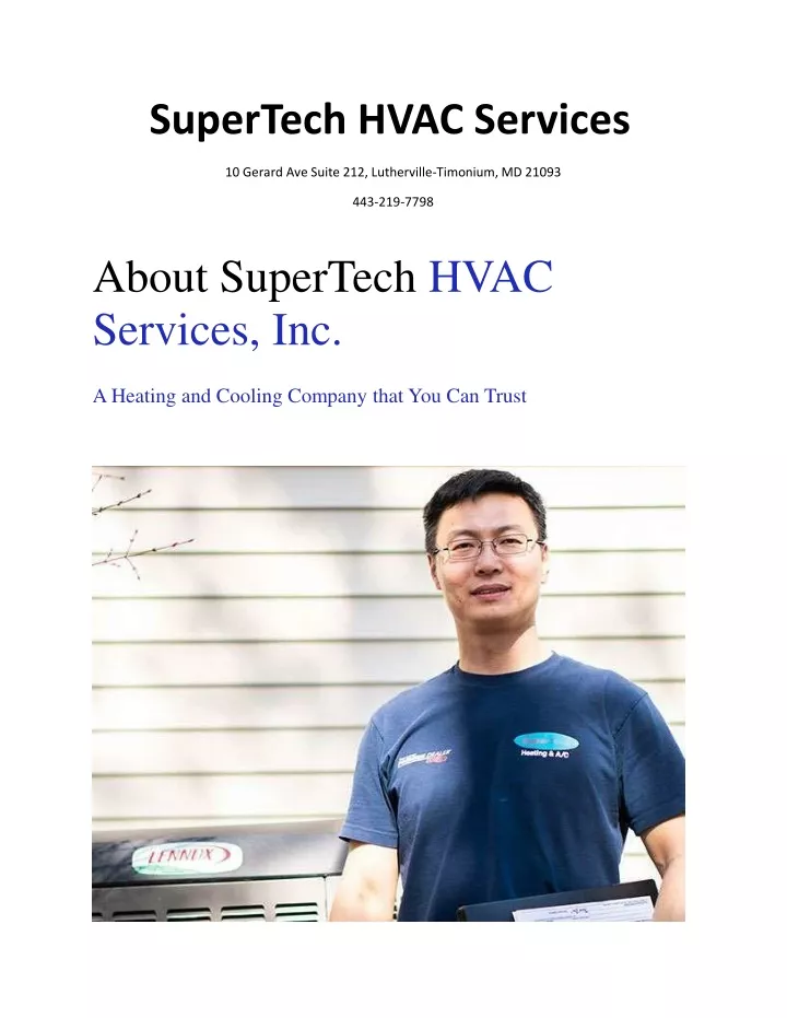 supertech hvac services