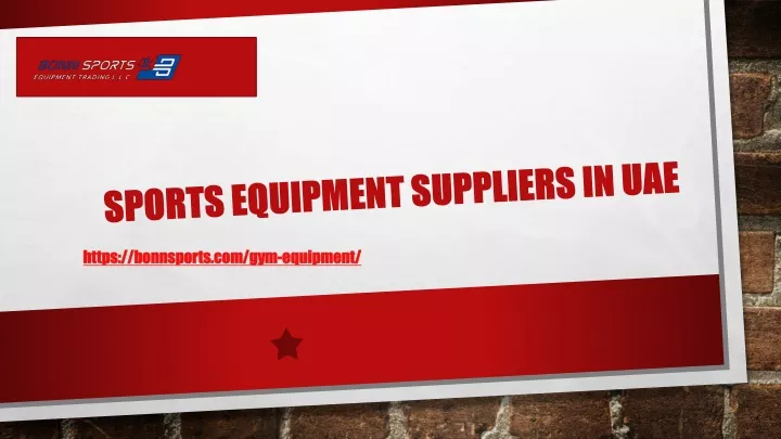 sports equipment suppliers in uae