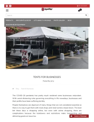 Tents for Business – Hialeah, Miami, Coral Gables, Kendall