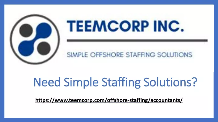 need simple staffing solutions