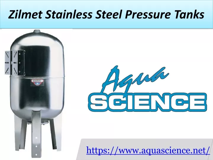 zilmet stainless steel pressure tanks