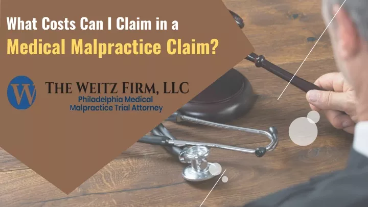what costs can i claim in a medical malpractice