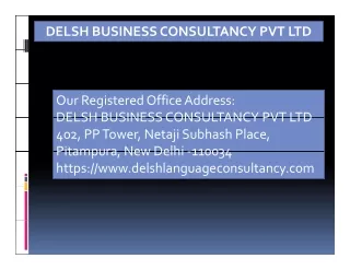 delsh business consultancy pvt ltd