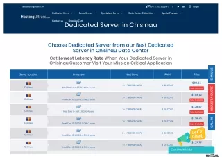 Chisinau Dedicated Server