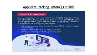 Applicant Tracking System | OnBlick