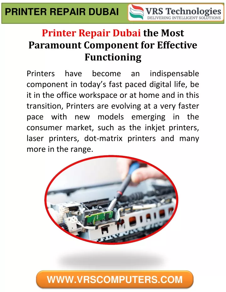 printer repair dubai