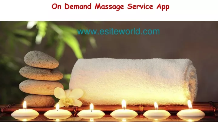 on demand massage service app