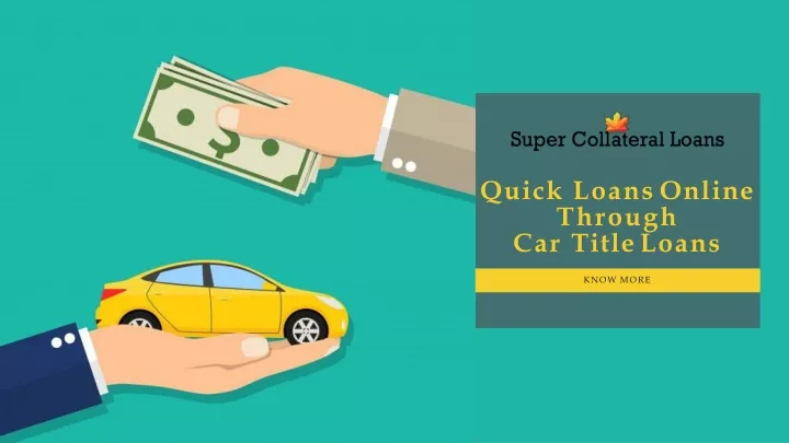 quick loans online through car title loans