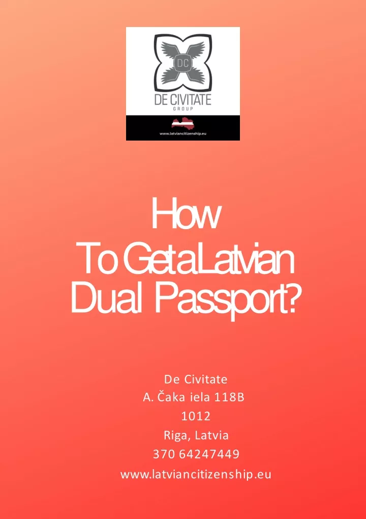 how to get a latvian dual passport
