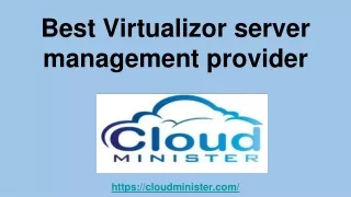 best virtualizor server management provider