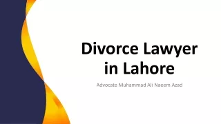 For Divorce Procedure in Pakistan - Get Expert Divorce Lawyer in Lahore
