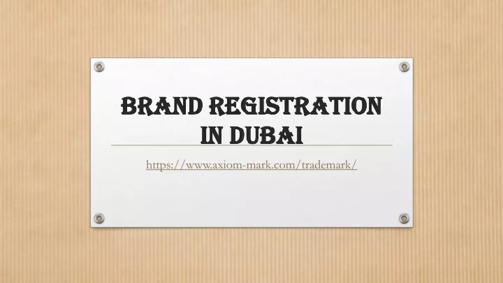 brand registration in dubai