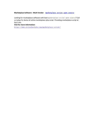 marketplace marketplace script