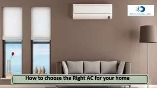 AC Buying Guide - How to choose the Right AC for your home