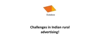 challenges in indian rural advertising