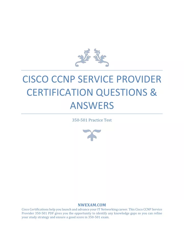 cisco ccnp service provider certification