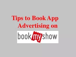 tips to bookapp advertising on