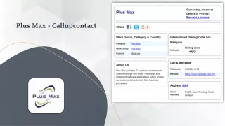 plus max callupcontact