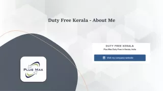 duty free kerala about me