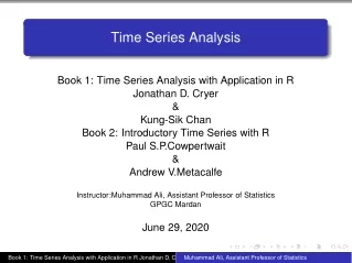 Introduction to Time Series