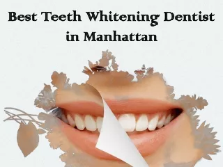 best teeth whitening dentist in manhattan