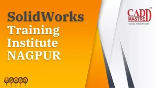 Best Solidworks Training Institute in Nagpur by CADD MASTRE