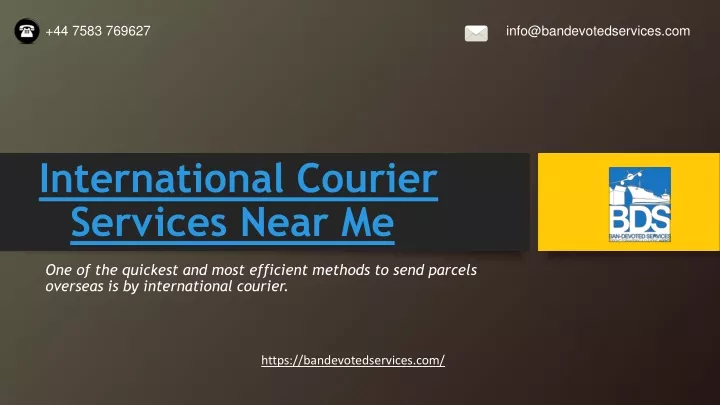 international courier services near me