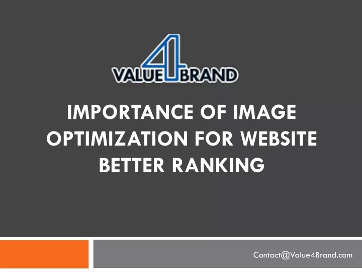 importance of image optimization for website better ranking
