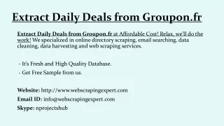 extract daily deals from groupon fr