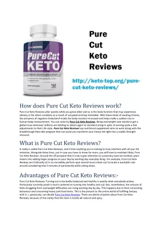 Pure Cut Keto Reviews