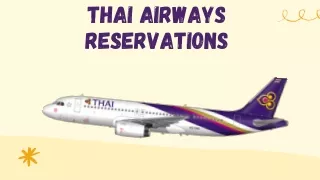 Thai Airways Reservations, Huge Discounts on Fares