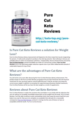 Pure Cut Keto Reviews