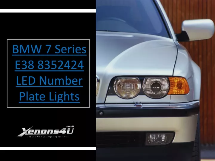 bmw 7 series e38 8352424 led number plate lights
