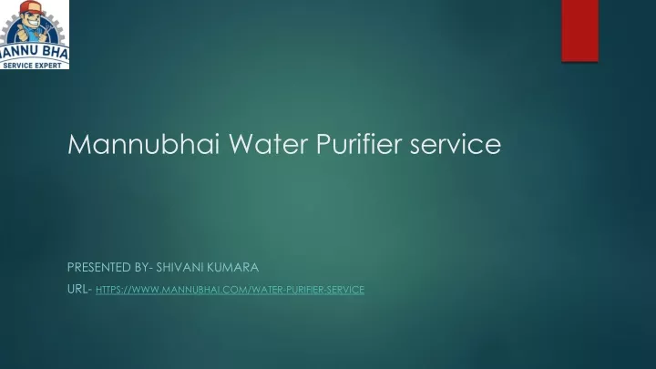 mannubhai water purifier service