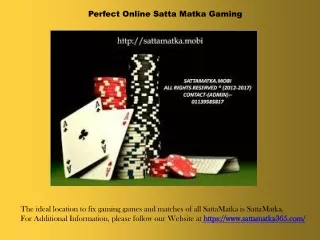 perfect online satta matka gaming