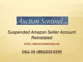 Suspended Amazon Seller Account Reinstated