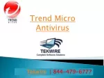 Trend Micro Antivirus - 8444796777 - Tekwire - slide 1