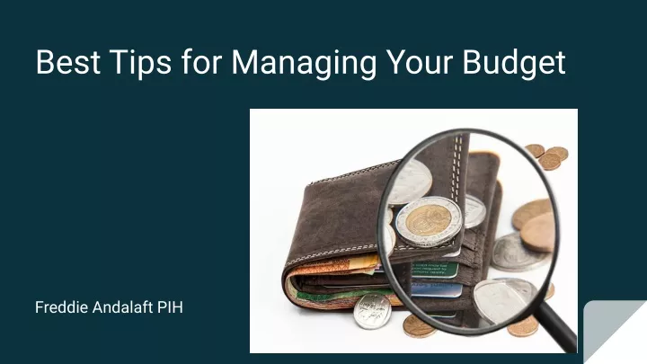 best tips for managing your budget
