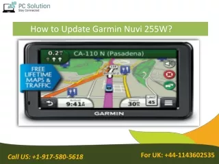 how to update garmin nuvi 255w